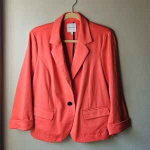 Catherine Malandrino XL Red Stretchy Blazer